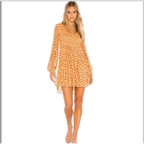 Free‎ People Maria Floral Shirred Mini Babydoll Boho Dress Size Small Lined - Picture 1 of 15